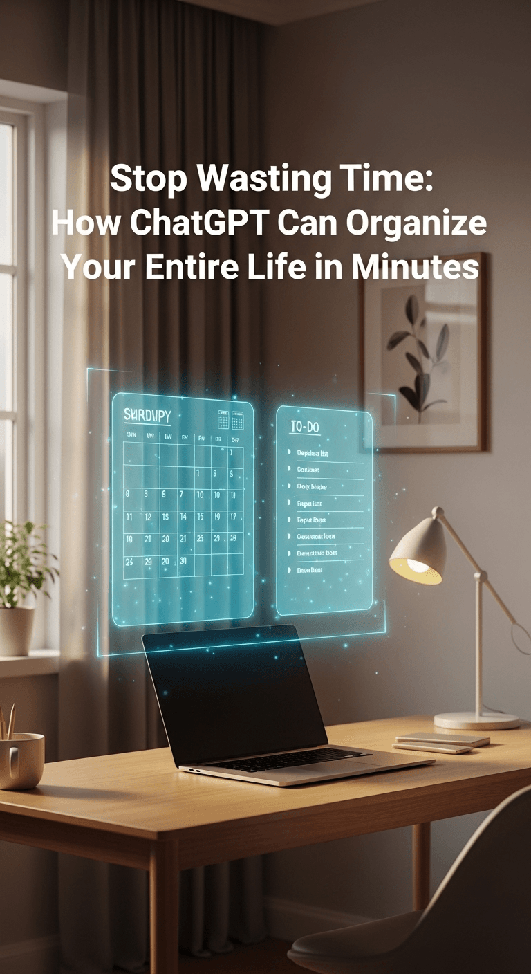 Stop Wasting Time: How ChatGPT Can Organize Your Entire Life in Minutes