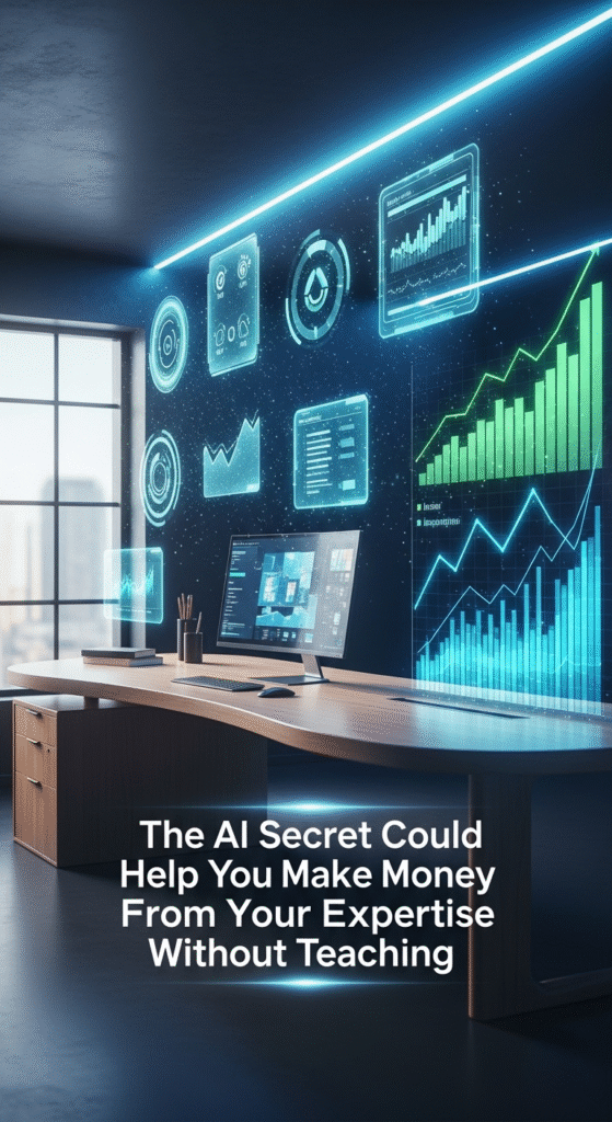 The AI Secret That Could Help You Make Money From Your Expertise Without Teaching