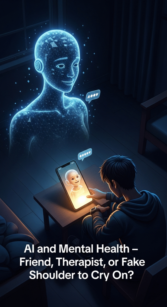 AI and Mental Health – Friend, Therapist, or Just a Fake Shoulder to Cry On?
