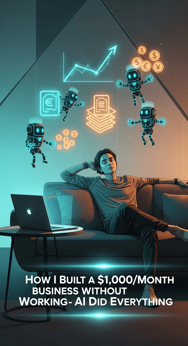 How I Built a $1,000/Month Business Without Working — AI Did Everything