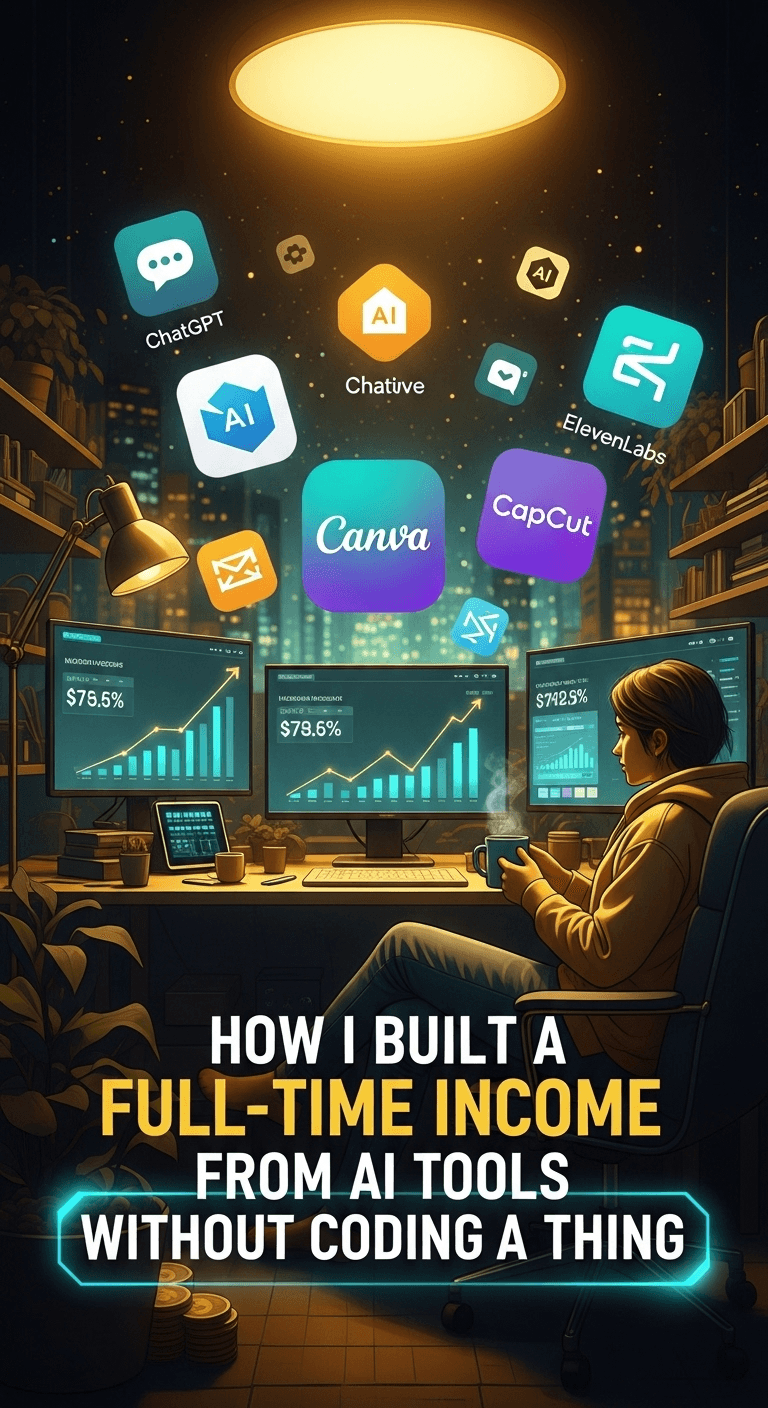 How I Built a Full-Time Income from AI Tools Without Coding a Thing