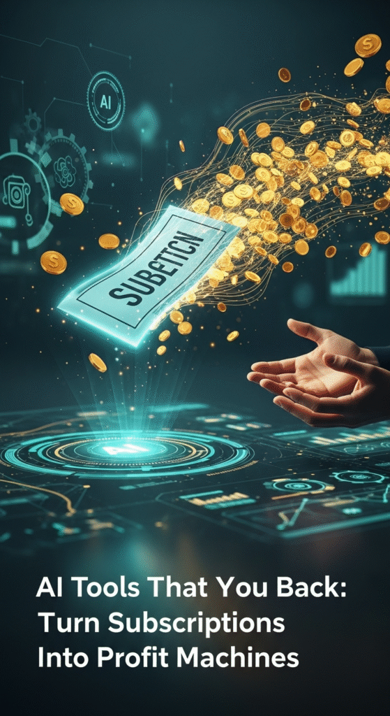 AI Tools That Pay You Back: How to Turn Subscriptions Into Profit Machines