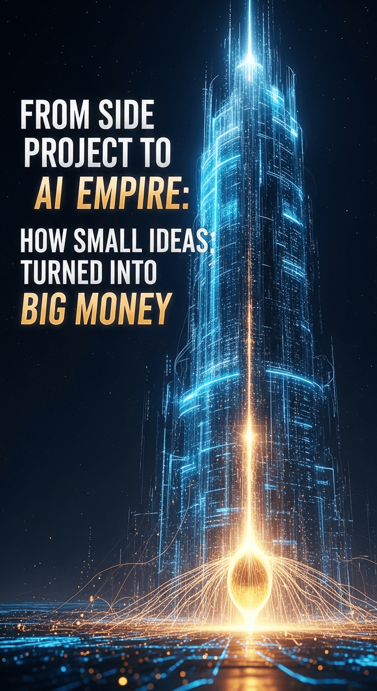From Side Project to AI Empire: How Small Ideas Turned into Big Money
