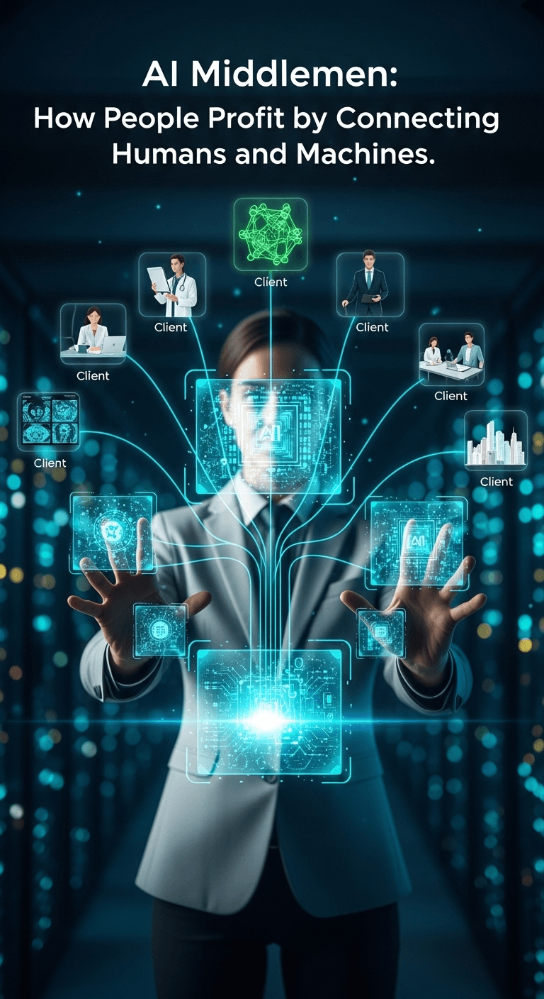 AI Middlemen: How People Profit by Connecting Humans and Machines