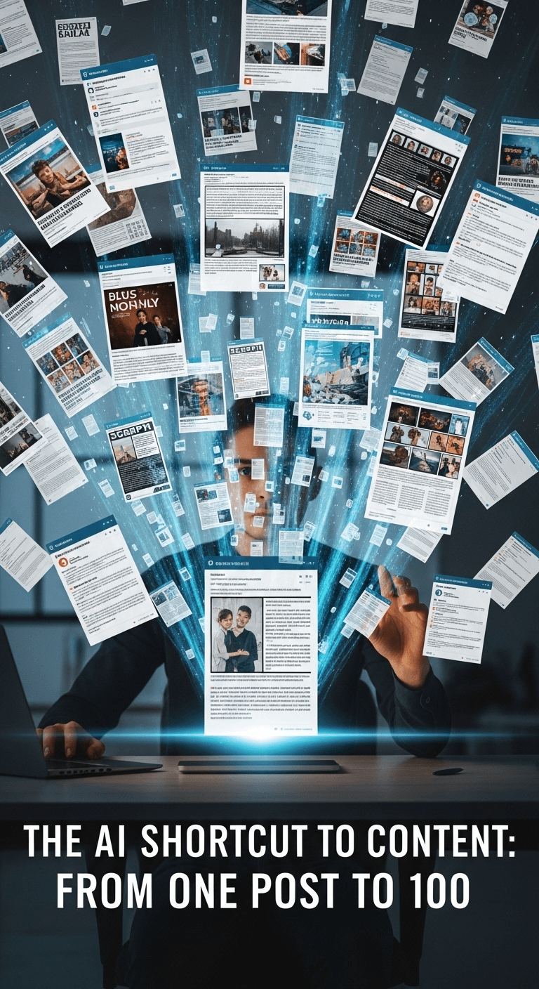 The AI Shortcut to Content Empire: From One Post to 100
