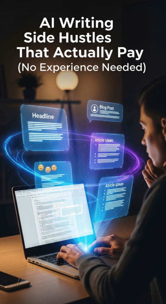 AI Writing Side Hustles That Actually Pay (No Experience Needed)
