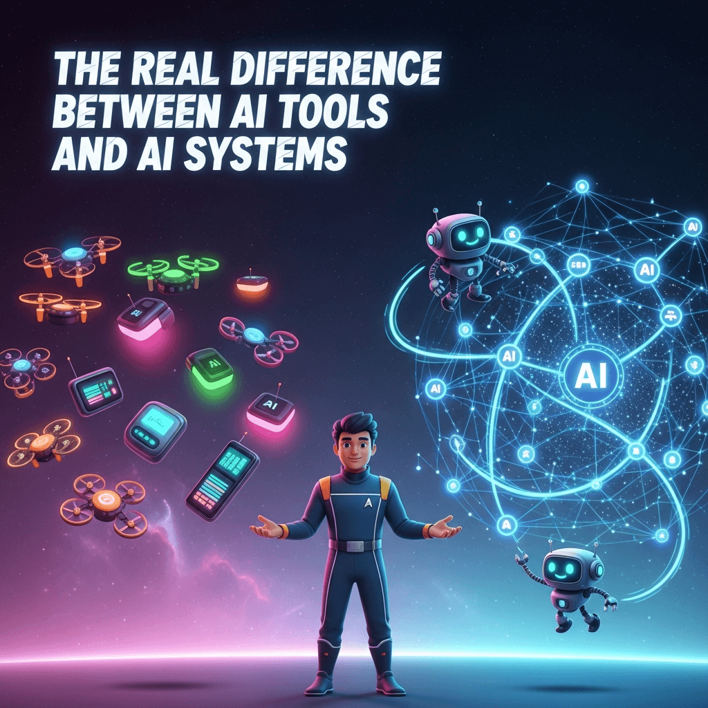 The Real Difference Between AI Tools and AI Systems